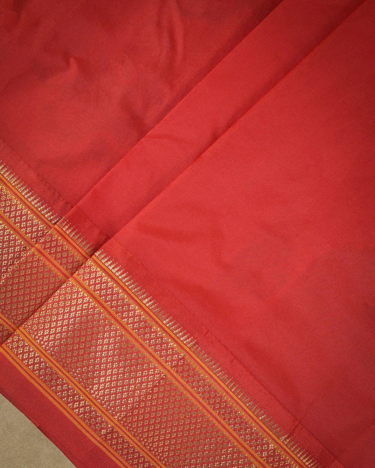 Rama blue Silk Paithani Woven paithani with red contrast
