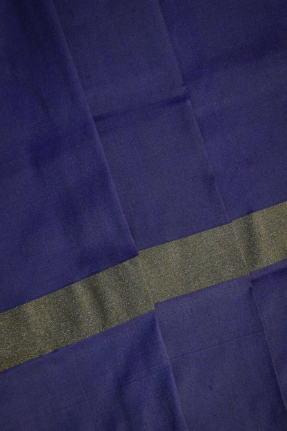 Ikkat Patola Tie And Dye Weave With Royal Blue Contrast