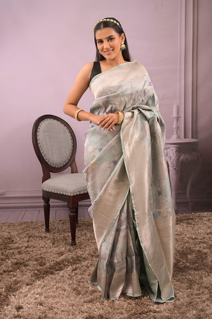 Banarasi All Over Woven Kalamkari Design