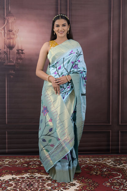 Paithani  Woven All Over Jaal
