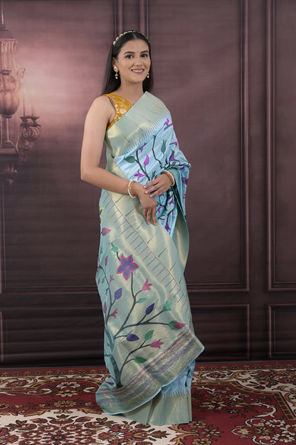 Paithani  Woven All Over Jaal