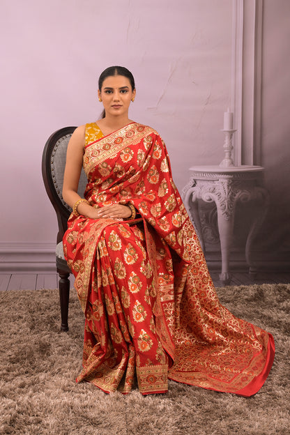 Banarasi Woven All Over Meenakari Buttis