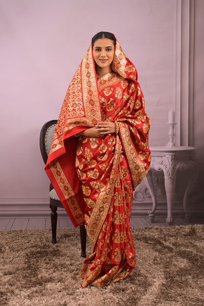 Banarasi Woven All Over Meenakari Buttis