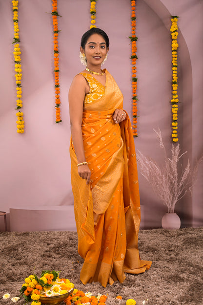 Georgette Woven Jari Motifs