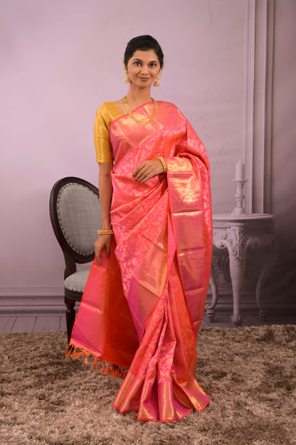 Kanjivaram Woven All Over Jaal