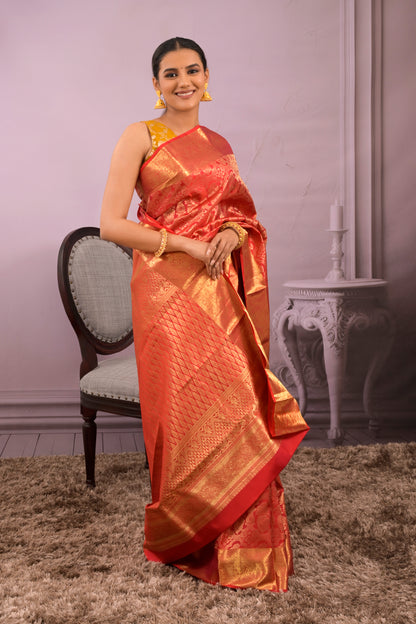 Kanjivaram Woven All Over Jaal