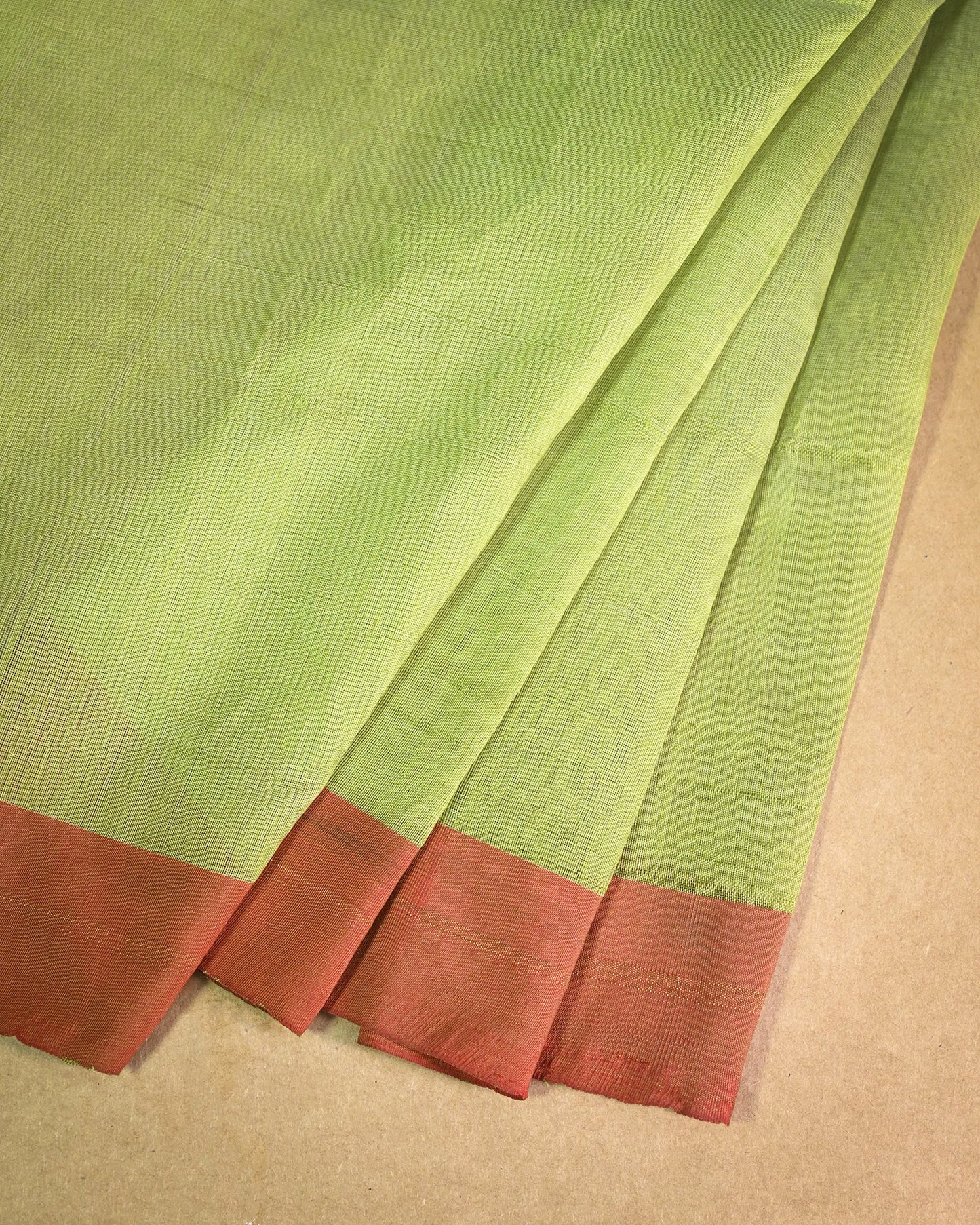Pista green Kora Silk Saree