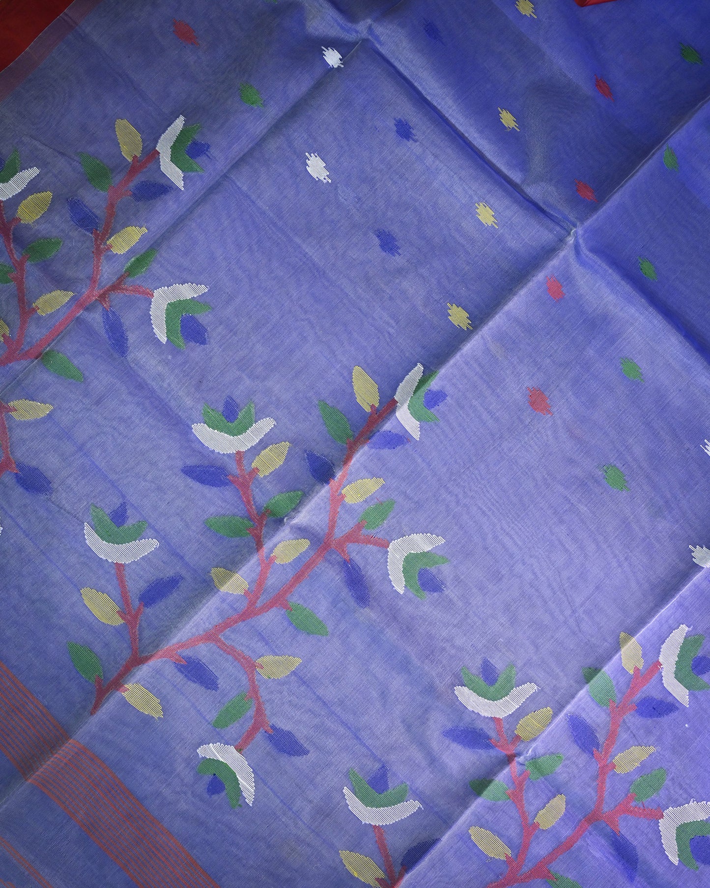 Lavender Kora Silk Saree