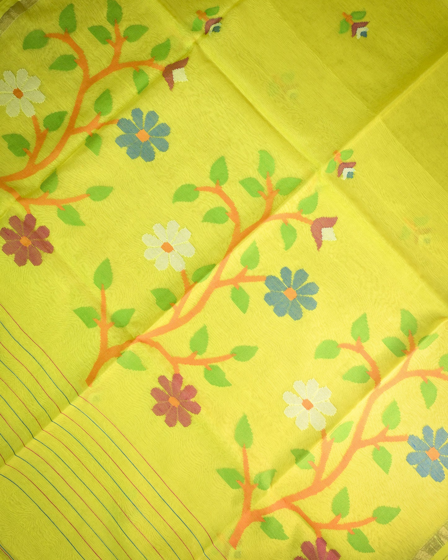 Coffee Kora Silk Saree