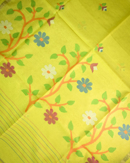 Coffee Kora Silk Saree