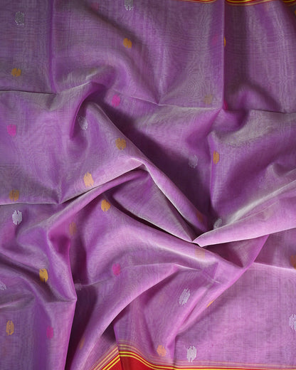 Purple Kora Silk Saree