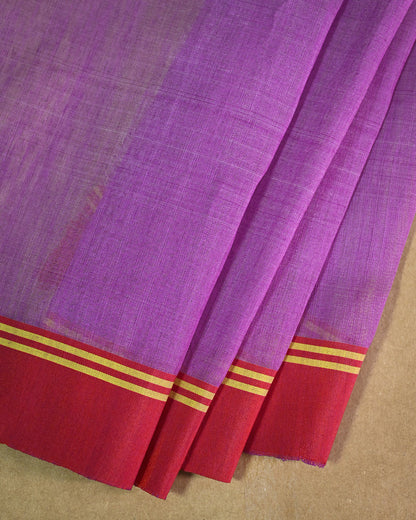 Purple Kora Silk Saree