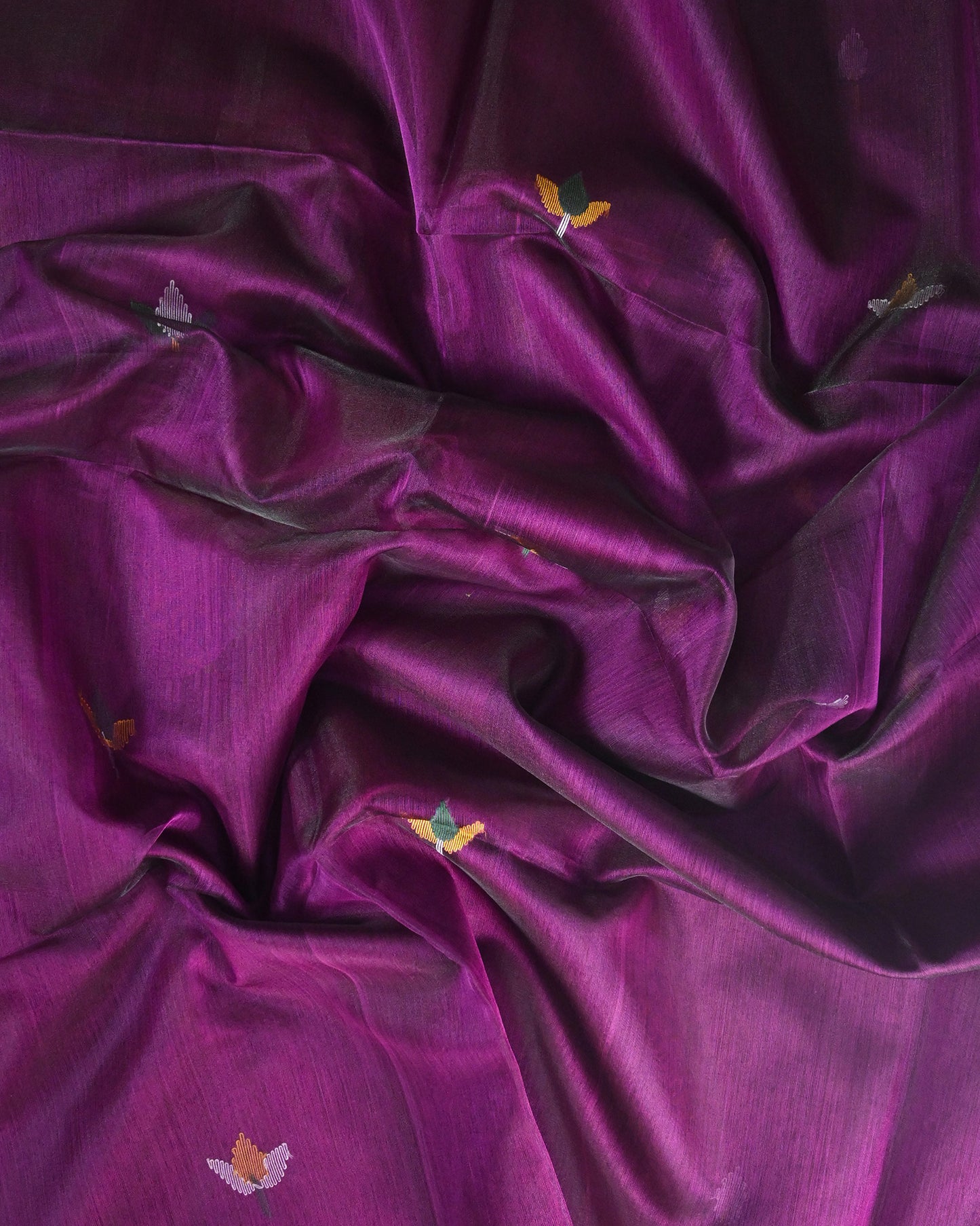 Royal purple Kora Silk Saree