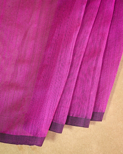Royal purple Kora Silk Saree